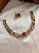 Simple AD choker with changeable stones NC1067