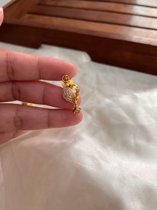 Simple AD hearts necklace NC995