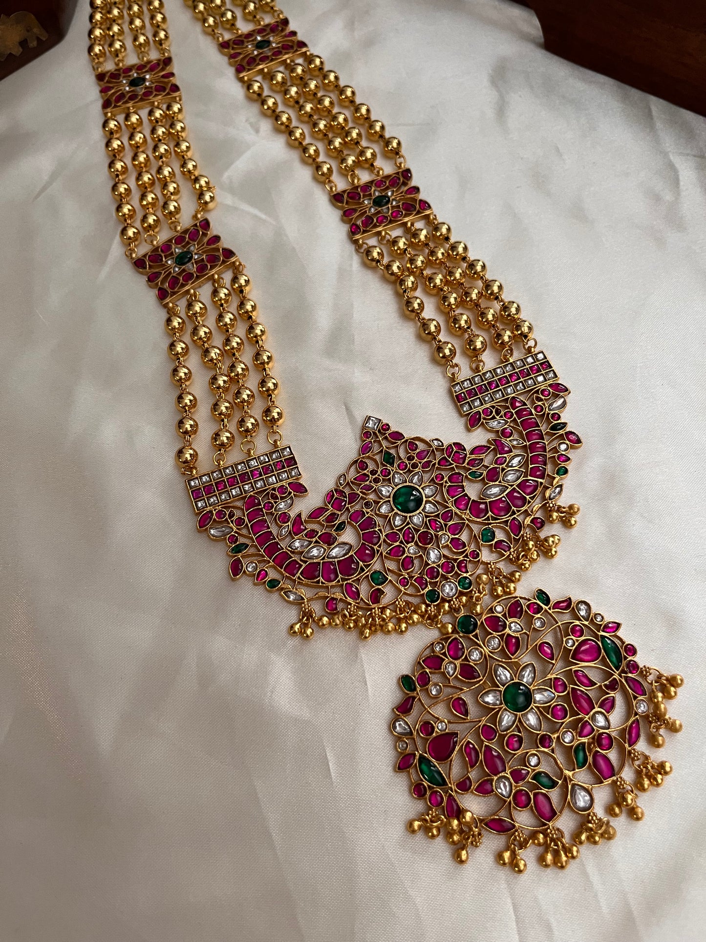 Premium Jadau Balls Rani Haaram LH512