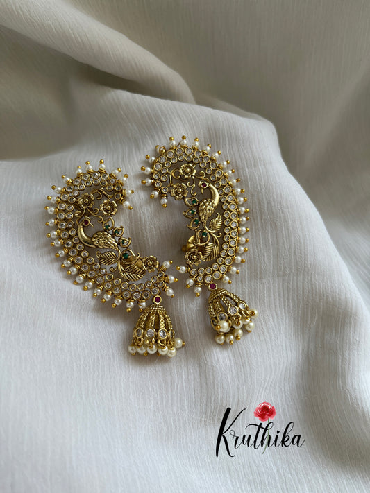 Peacock Flower Jhumka E284