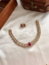 Simple AD choker with changeable stones NC1067