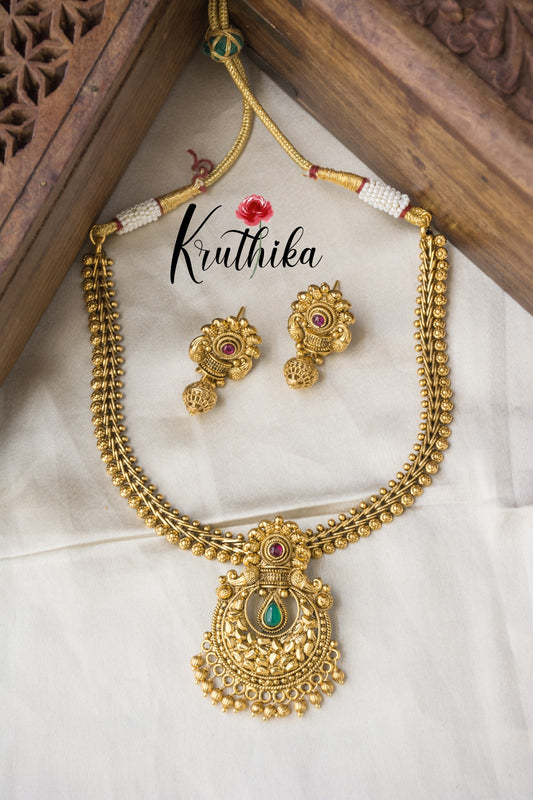 Simple Kemp pendant chain set NC956