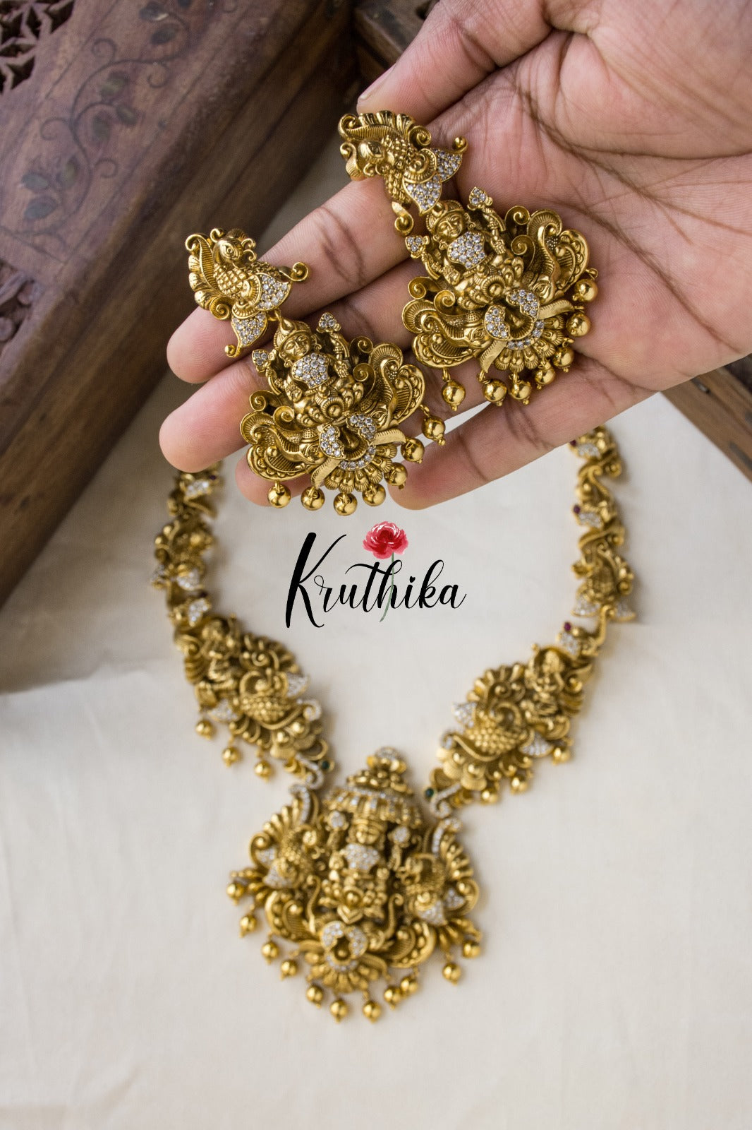 Premium polish Nagas Lakshmi necklace NC618