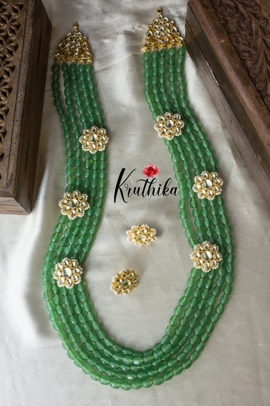 Ahmedabadi Jadau kundan Haaram set LH492