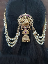 Lakshmi Jada billa with pearl chains J34