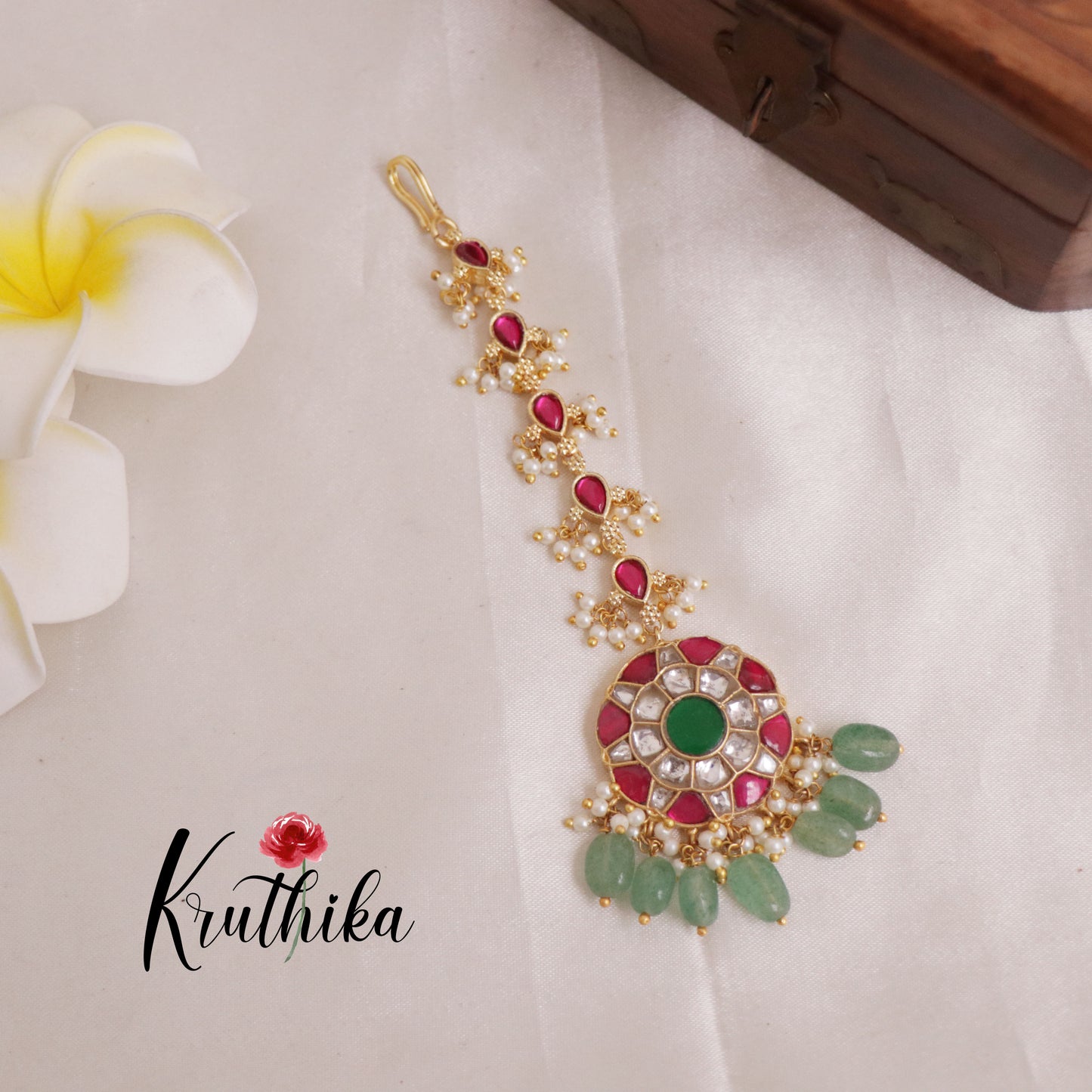 Beautiful Jadau Maang Tikka MT244