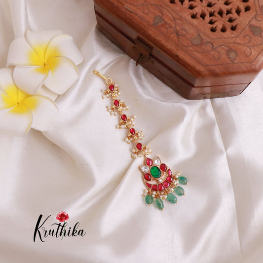 Beautiful Jadau Maang Tika MT228