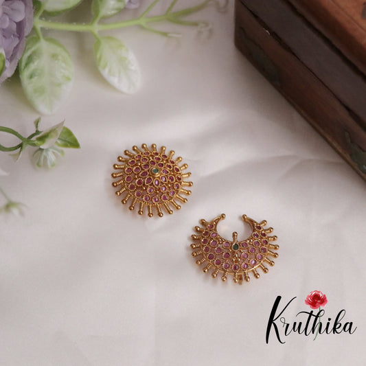 Beautiful Antique Kemp Chandra Surya Hair Ornaments J195