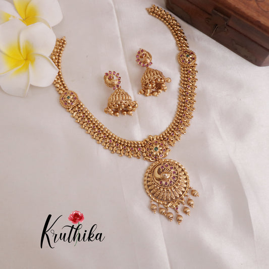 Beautiful Peacock Kemp Necklace NC1957