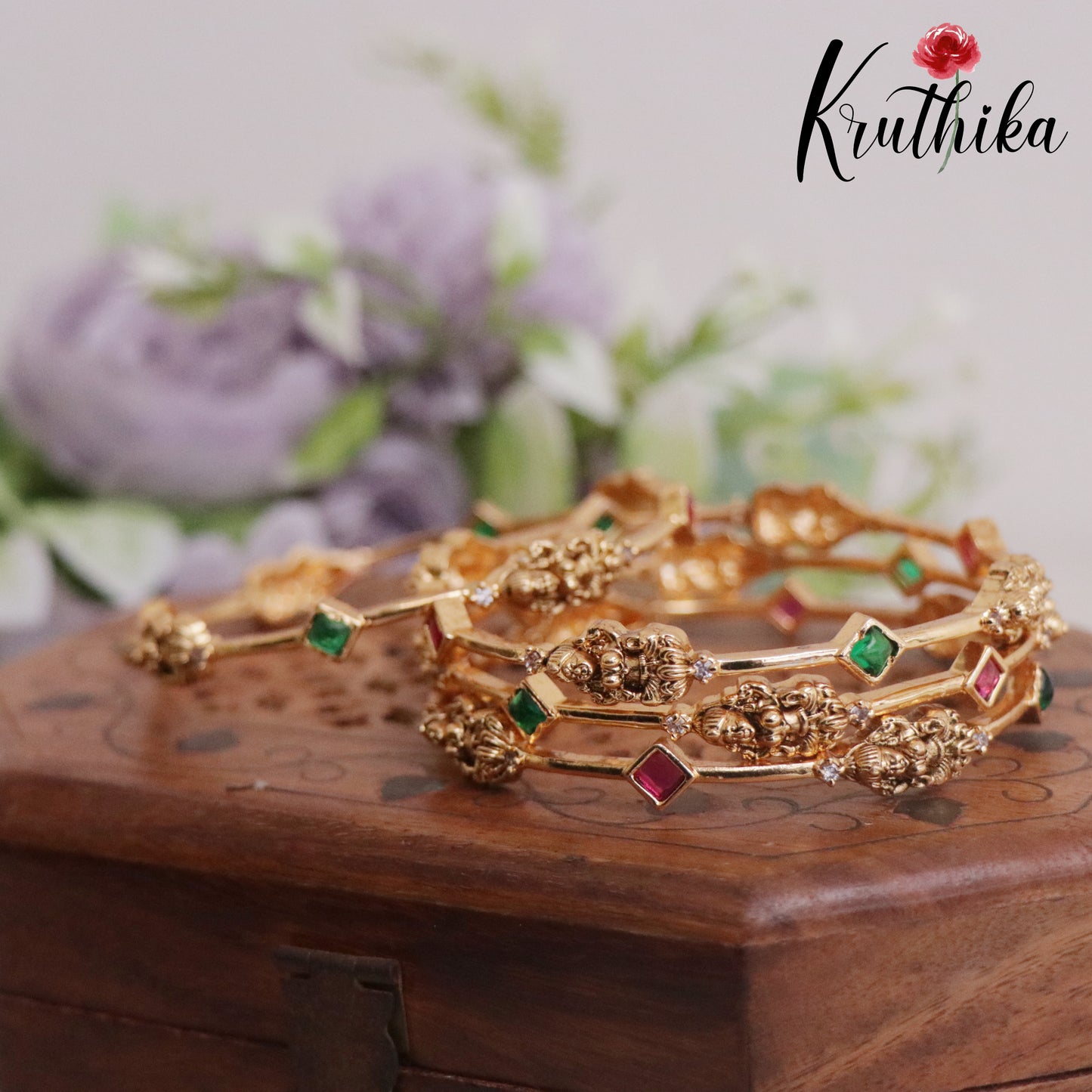 Simple AD Lakshmi Bangles B240 (Set of 2 Bangles)