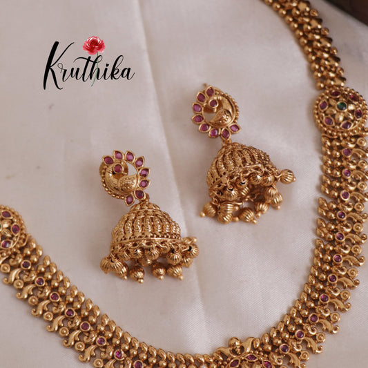 Beautiful Peacock Kemp Necklace NC1957