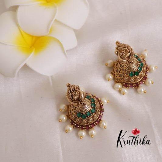 Pretty Peacock Jhumkas E476