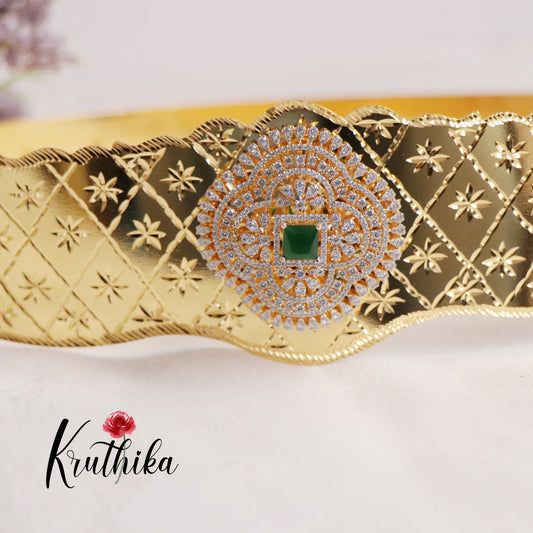 Trendy CZ Sparking Light Weight Victorian Hip Belt V268 (Available in 2 Colours)