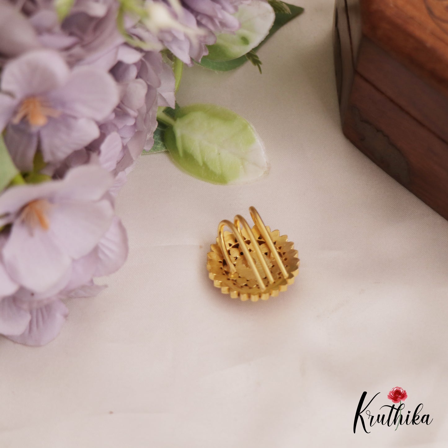 Elegant Floral Motifs Jadau Jada Billa J364