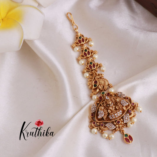 Beautiful Lakshmi Peacock Maang Tika MT224