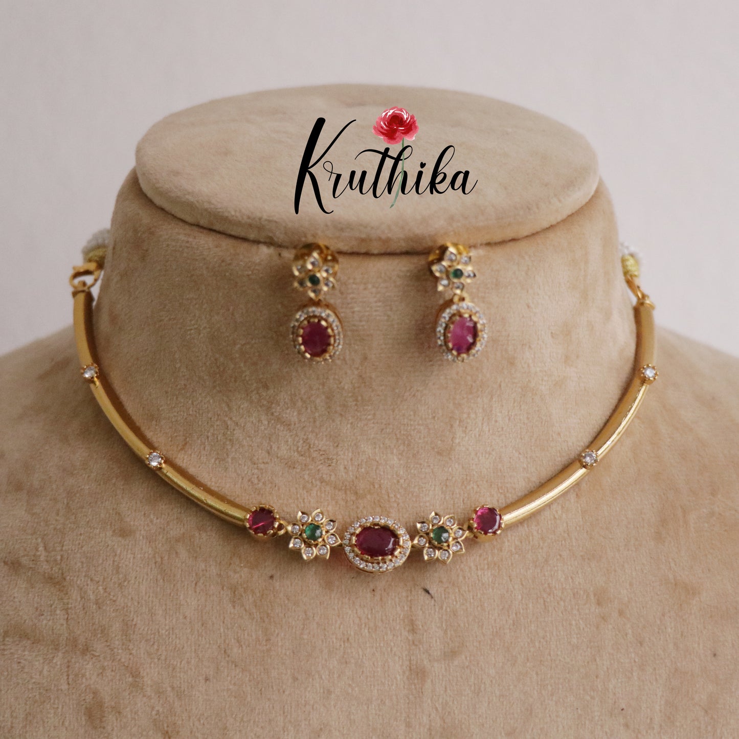 Trendy AD Hali Necklace NC2189