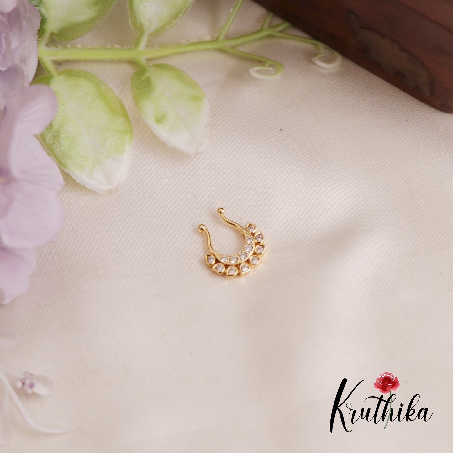 Trendy Septum CZ Nose Ring - No Piercing Required N73