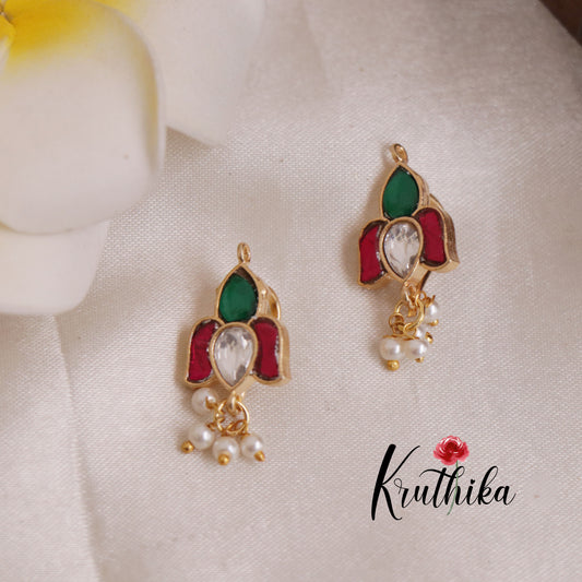 Beautiful Jadau Earcuffs | upper earrings | Bugadi Earrings E507