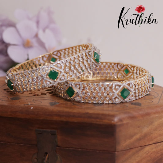 Elegant CZ Gold Finish Banges B316 ( Available in 2 Colours)