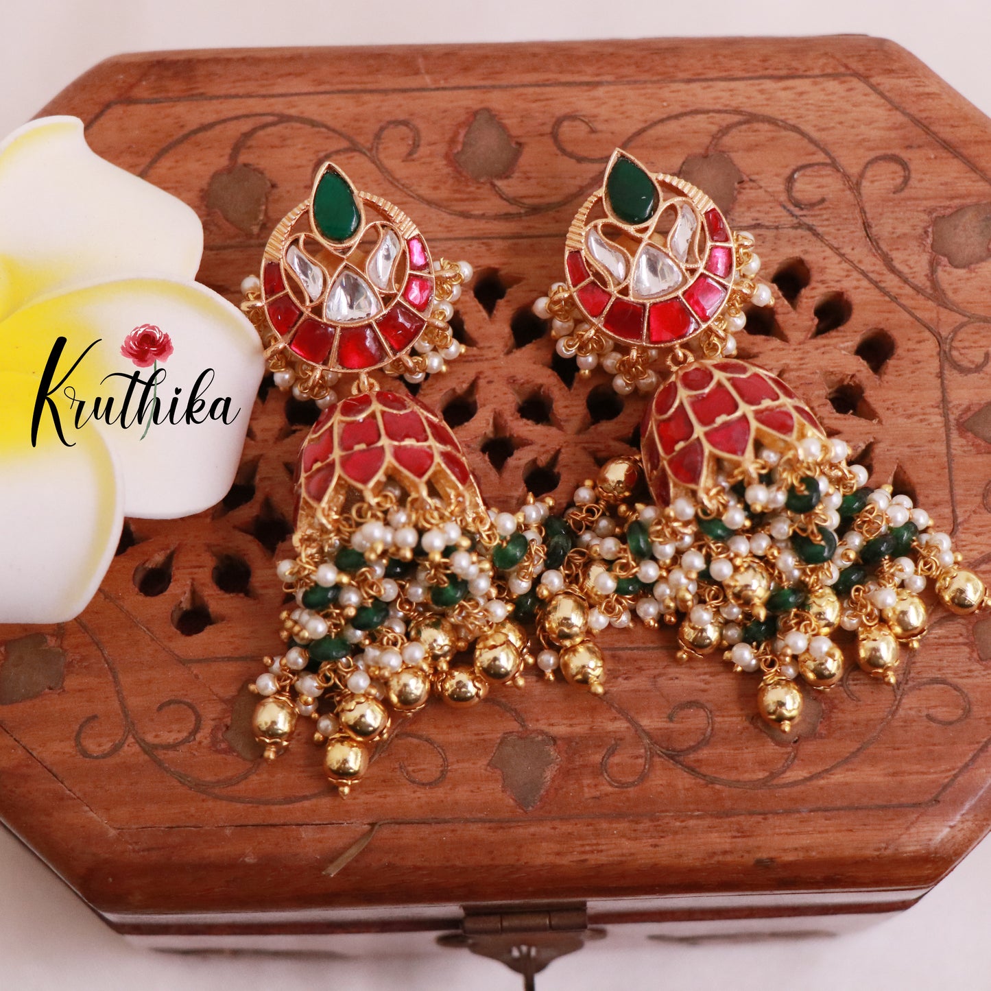 Premium Jadau Jhumkas E464