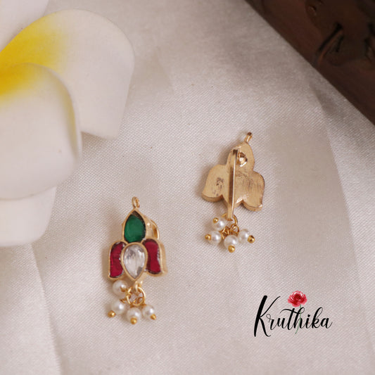 Beautiful Jadau Earcuffs | upper earrings | Bugadi Earrings E507