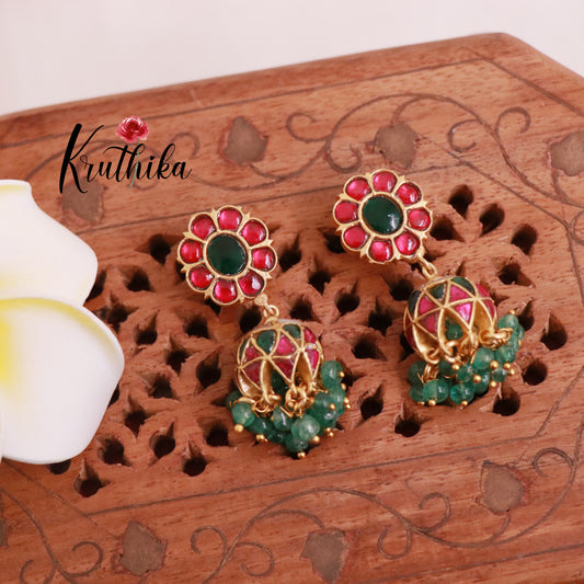 Premium Jadau Jhumkas E465