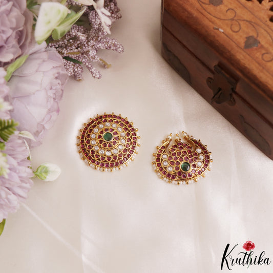 Pretty Floral Motifs Chandra Surya Kemp Hair Ornaments J427