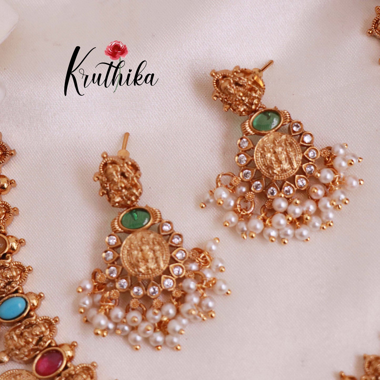Pretty Temple Design Necklace NC1840 (Available in 3 Colours)