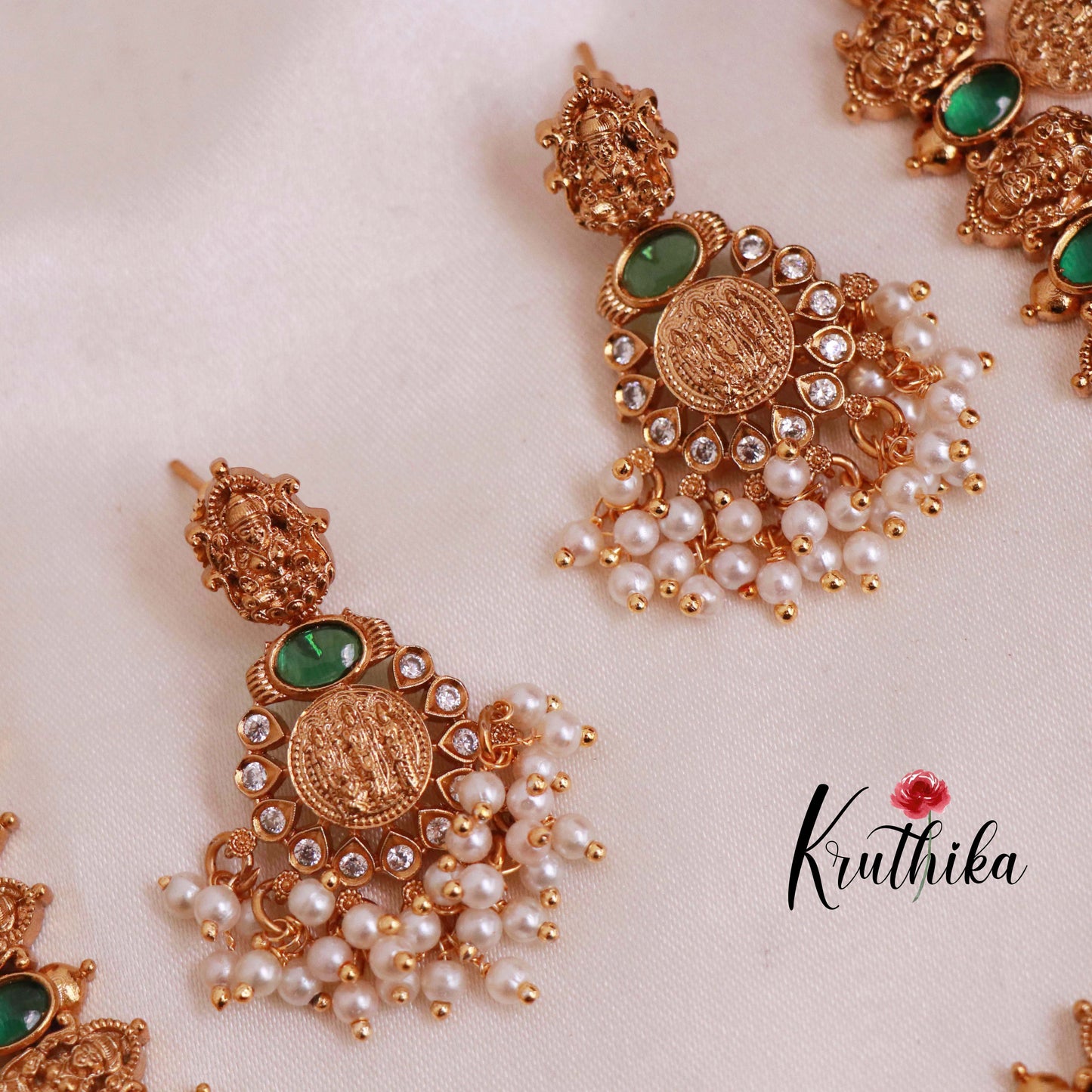 Pretty Temple Design Necklace NC1840 (Available in 3 Colours)