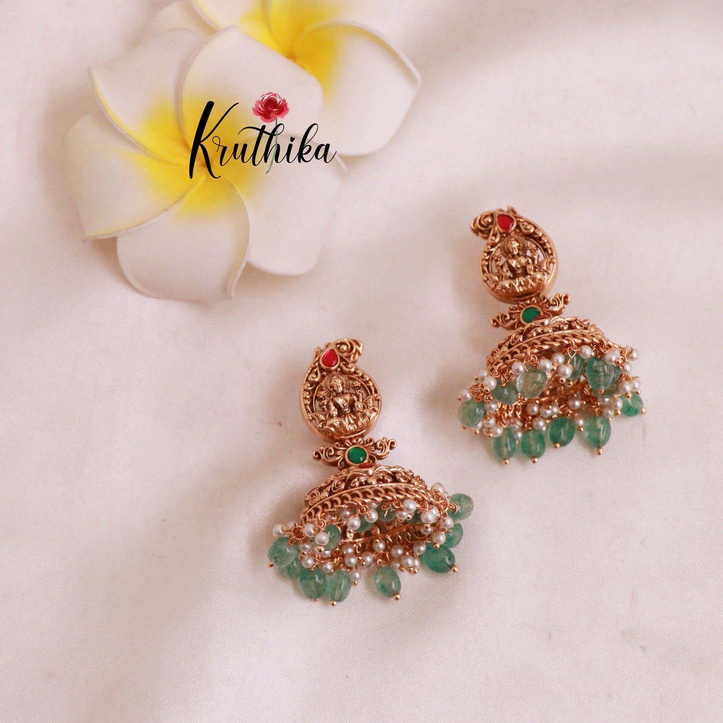 Grand Lakshmi Jadau Beads Haaram LH1832