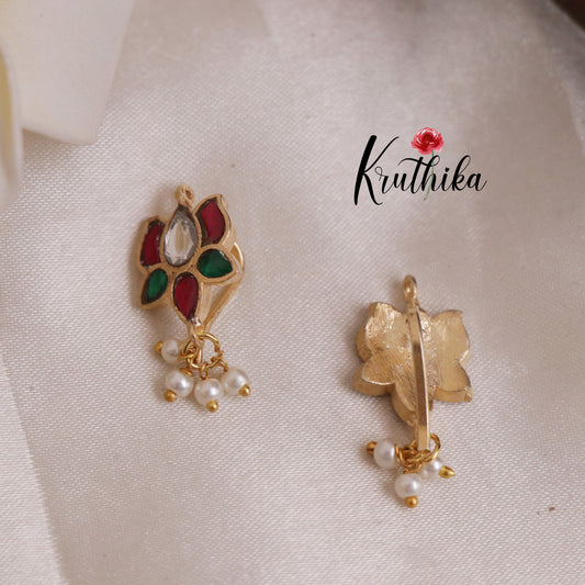 Beautiful Jadau Earcuffs | upper earrings | Bugadi Earrings E508