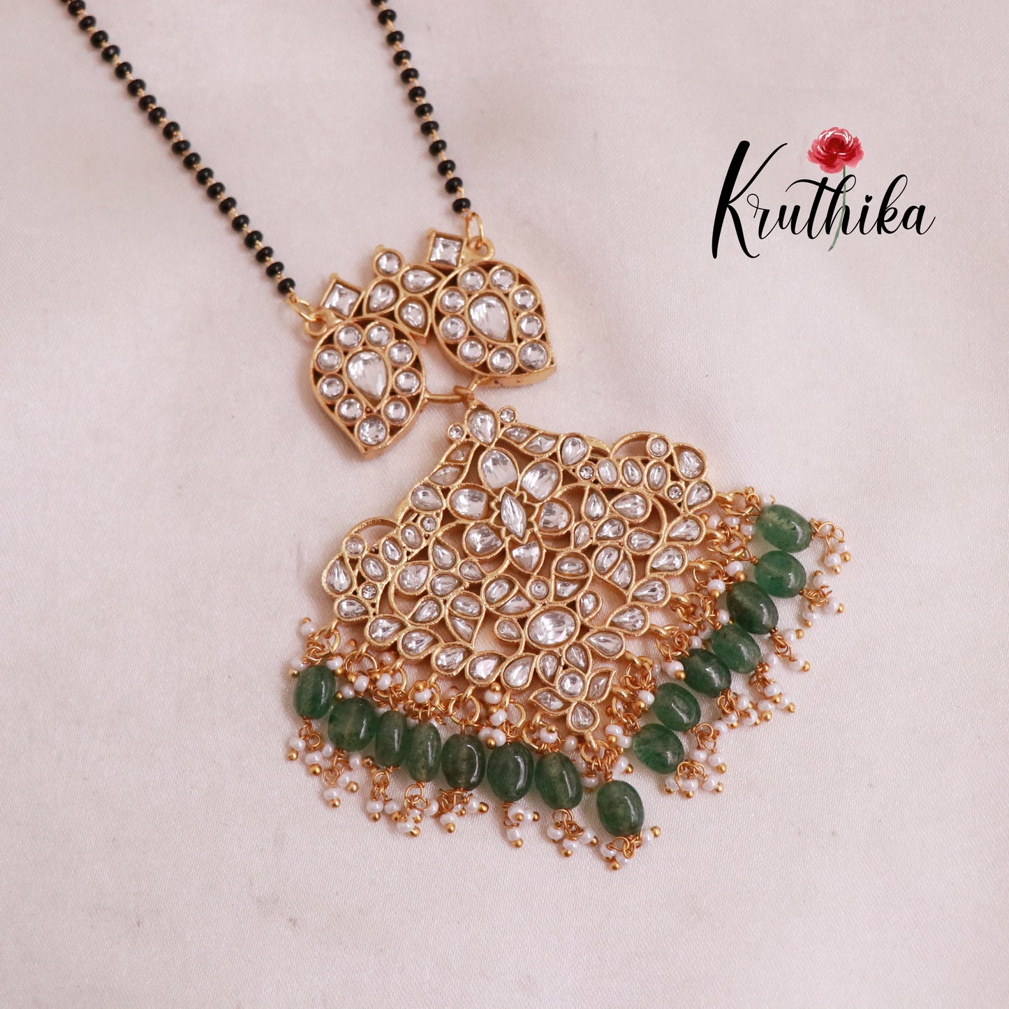 Elegant Jadau Pendent Haaram Reversable LH1837