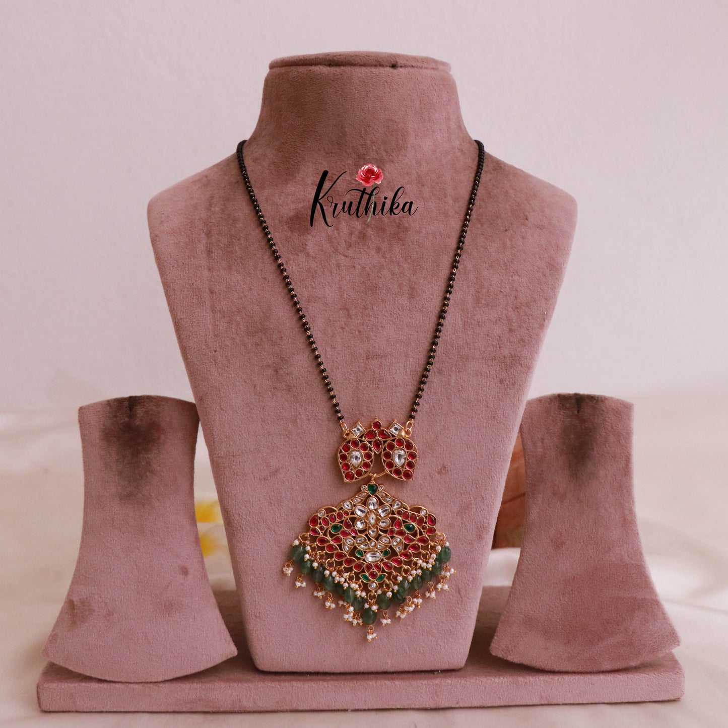 Elegant Jadau Pendent Haaram Reversable LH1837