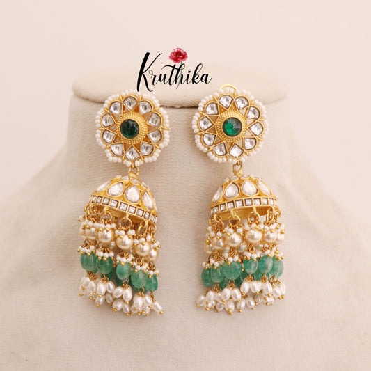 Beautiful Jadau Kundan jhumkas E449