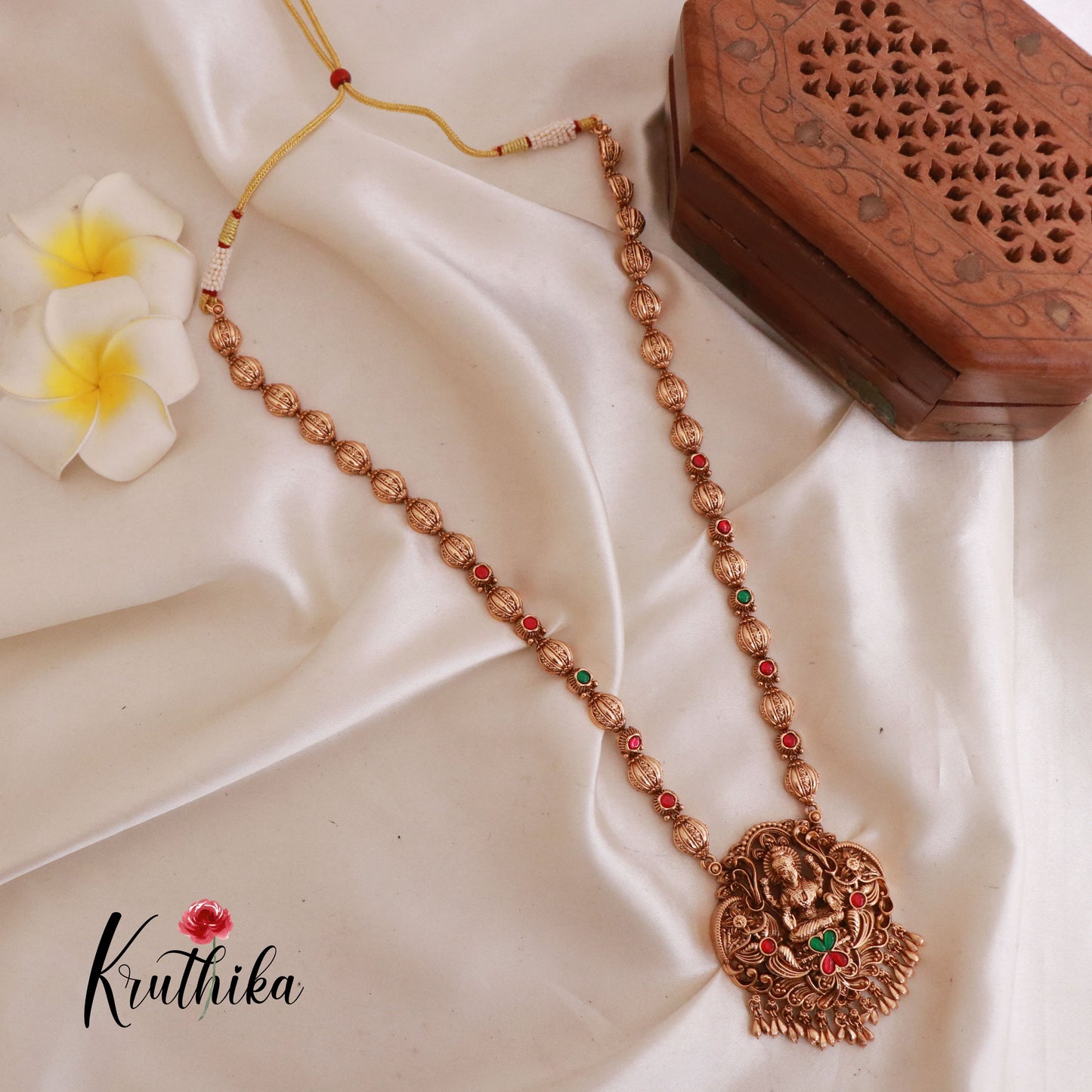 Beautiful Lakshmi Balls Haaram LH1790 (Available in 2 Colours)
