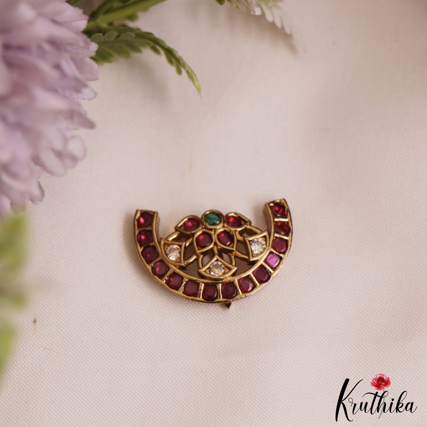 Classic Floral Motifs Chandra Surya Kemp Hair Ornaments J373