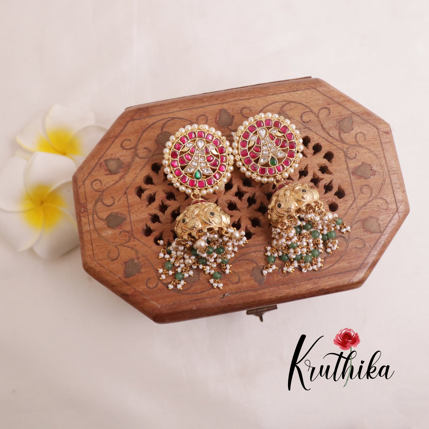 Premium Jadau Jhumkas E501