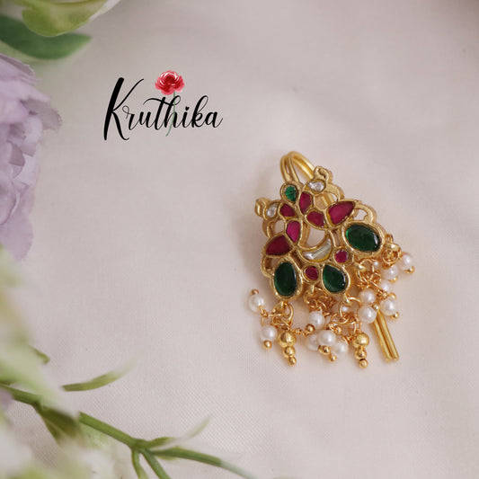 Simple Peacock Jadau Jada Billa J235