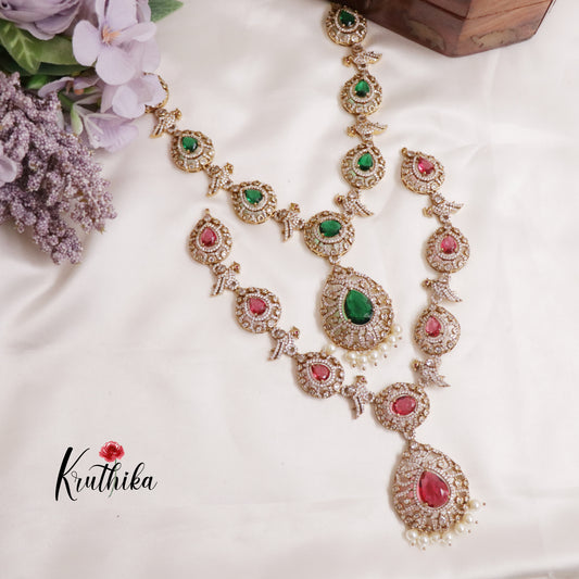 Classic AD Victorian Peacock Necklace NC2296 (Available in 2 Colors)