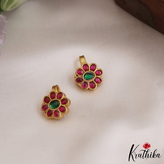 Elegant Kemp Floral Earcuffs | Upper Earrings | Bugadi Earrings E871