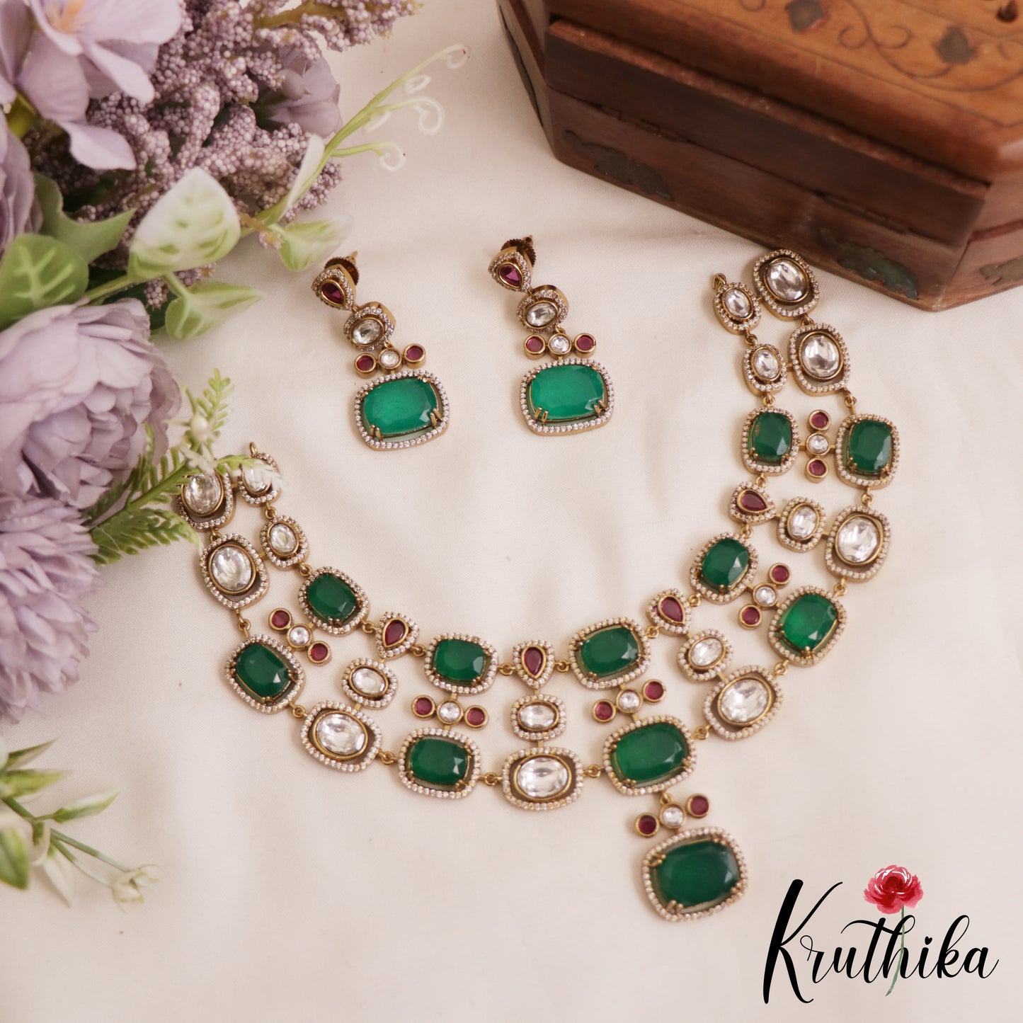 Gorgeous Geometric Motifs AD Victorian Choker NC2813