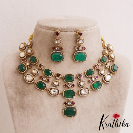 Gorgeous Geometric Motifs AD Victorian Choker NC2813