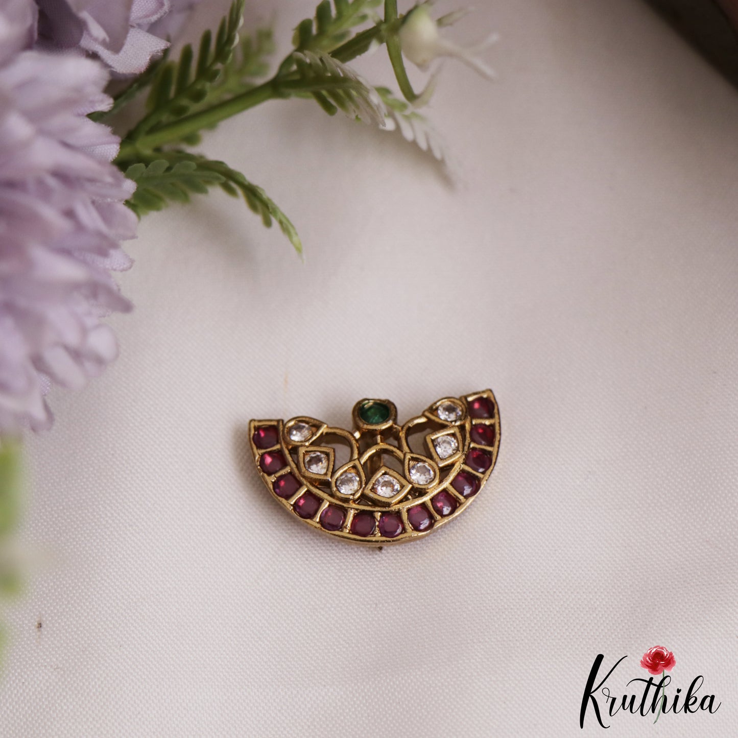 Pretty Floral Motifs Chandra Surya Kemp Hair Ornaments J374