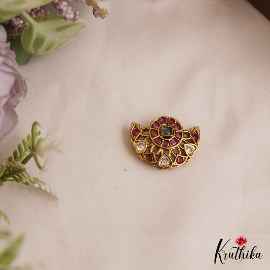 Elegant Floral Motifs Chandra Surya Kemp Hair Ornaments J386