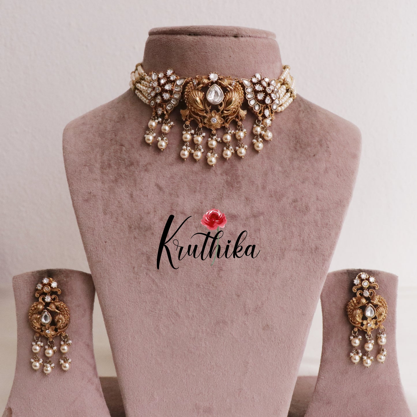 Beautiful Jadau Chocker NC1981 (Available in 4 Colours)