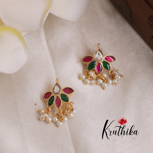Beautiful Jadau Earcuffs | upper earrings | Bugadi Earrings E510