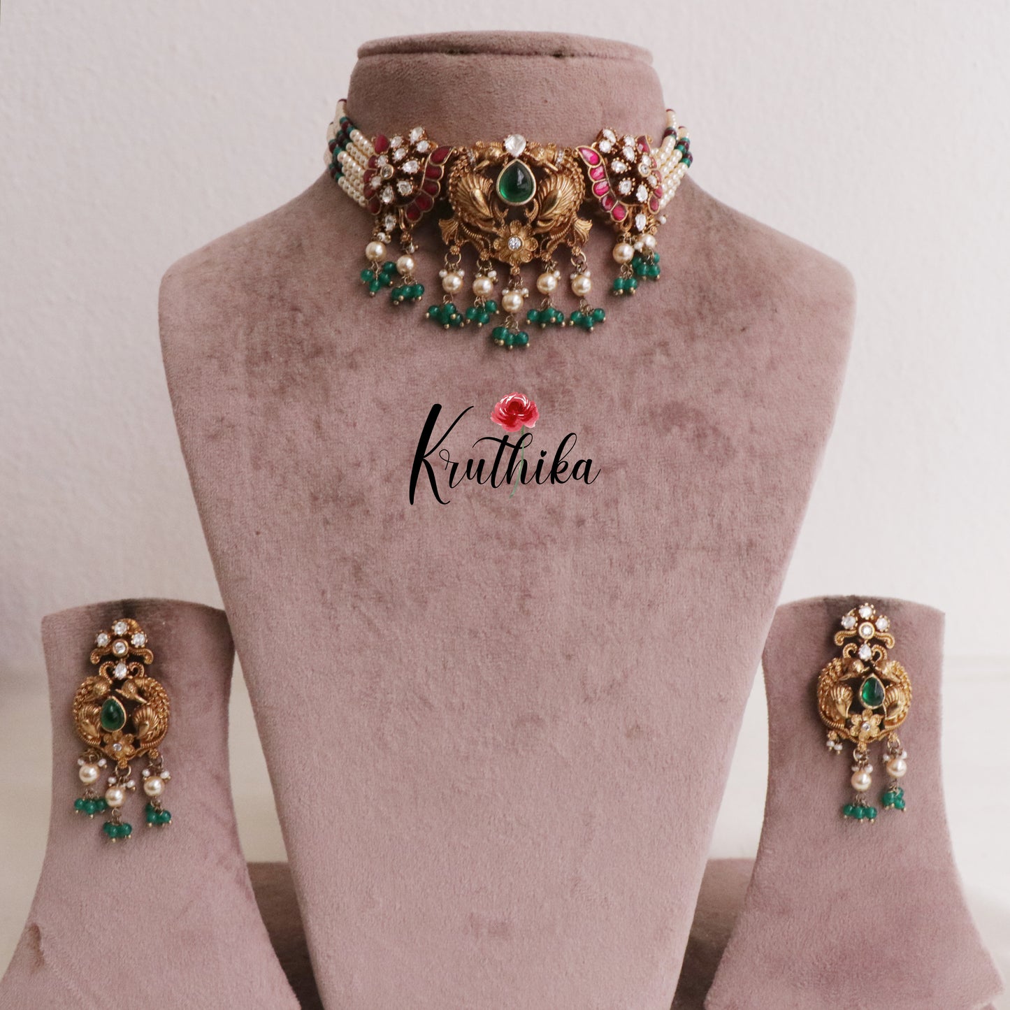Beautiful Jadau Chocker NC1981 (Available in 4 Colours)