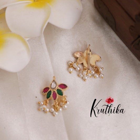 Beautiful Jadau Earcuffs | upper earrings | Bugadi Earrings E510