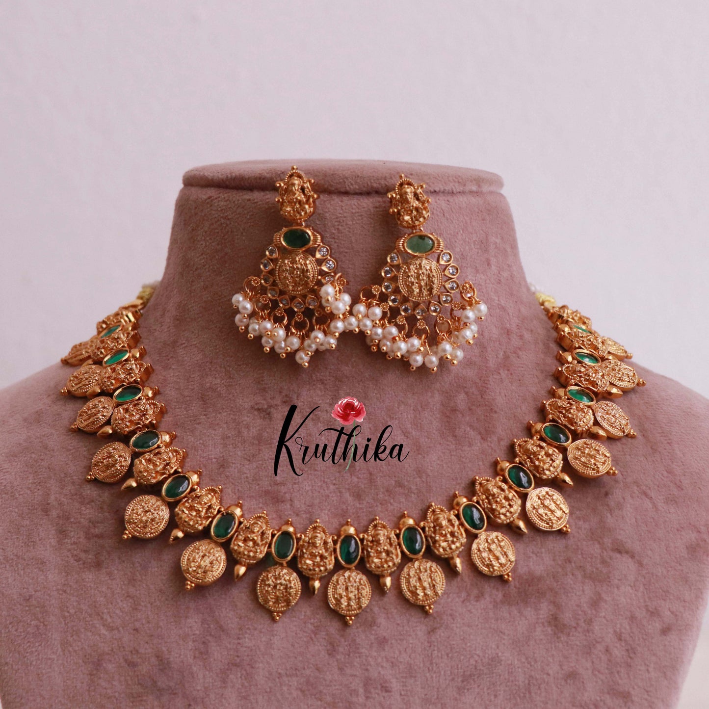 Pretty Temple Design Necklace NC1840 (Available in 3 Colours)