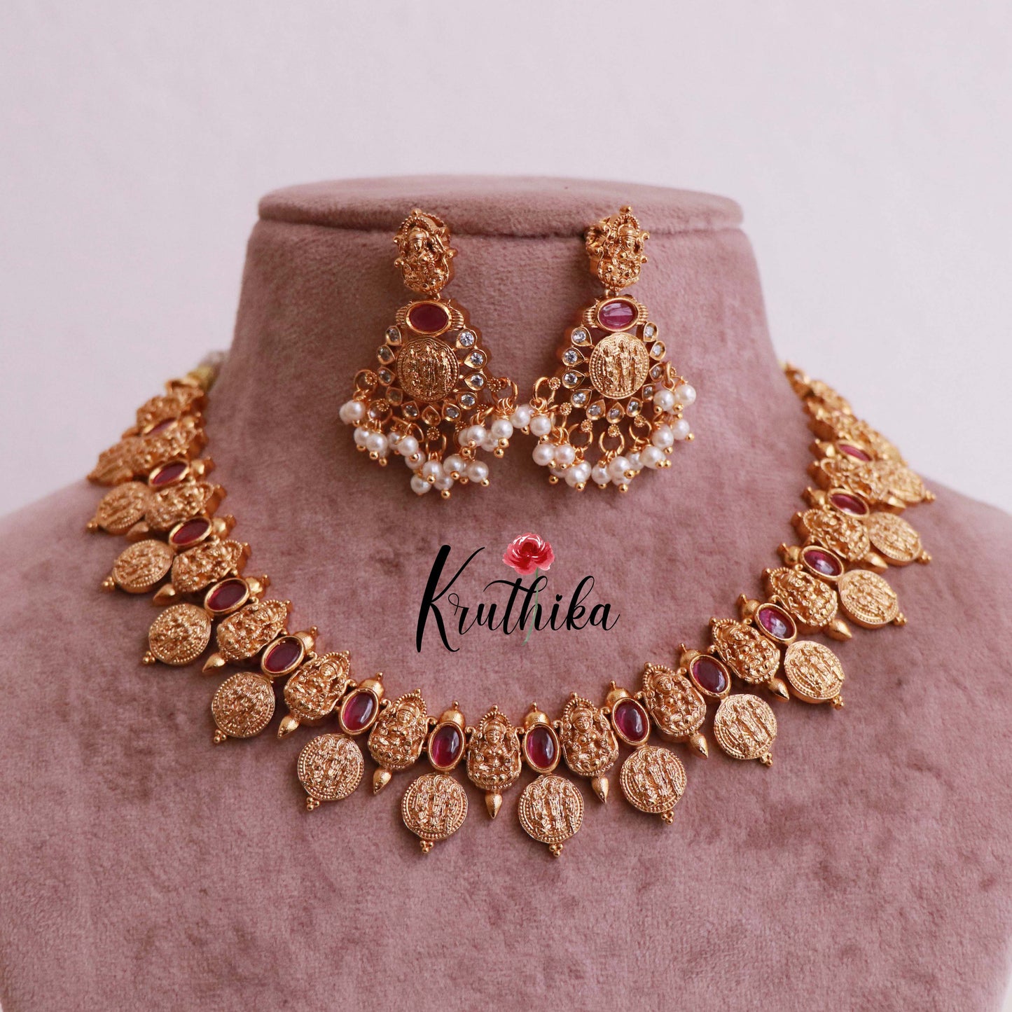 Pretty Temple Design Necklace NC1840 (Available in 3 Colours)